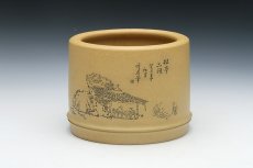 紫砂壶图片：笔筒 - 美壶网